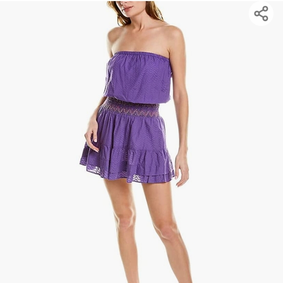 NEW-No Tags, Ramy Brook Cypress Strapless Coverup Dress - Picture 1 of 6